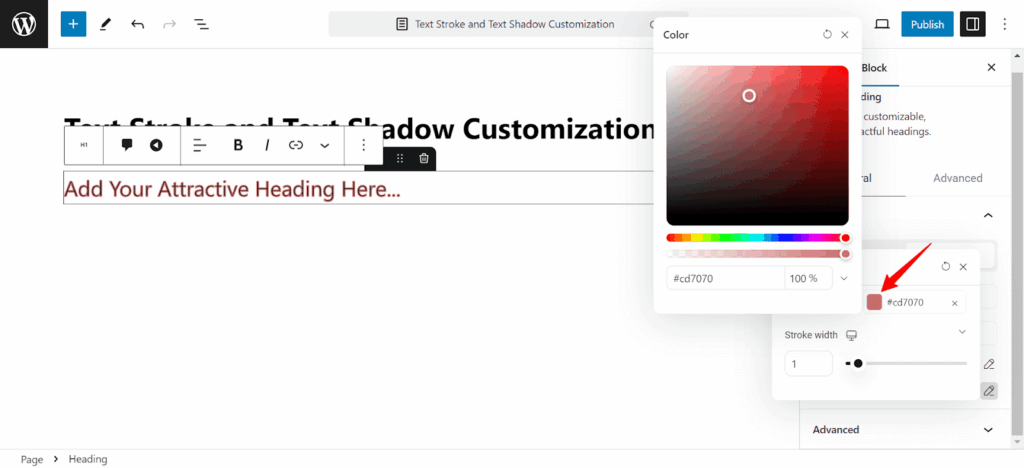 Stroke Color Customization 