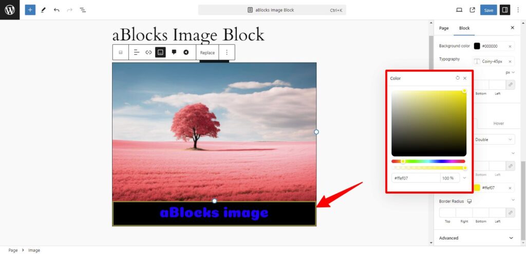 image border color customization