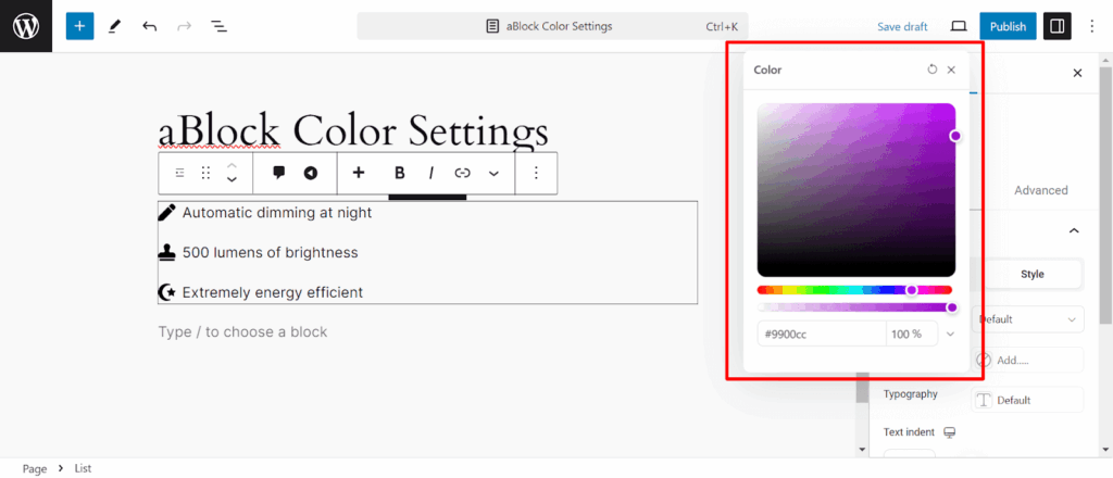 aBlocks Color Control