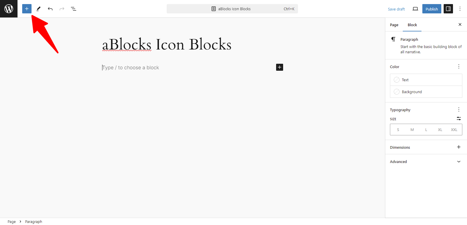 Navigation aBlocks Icon Block