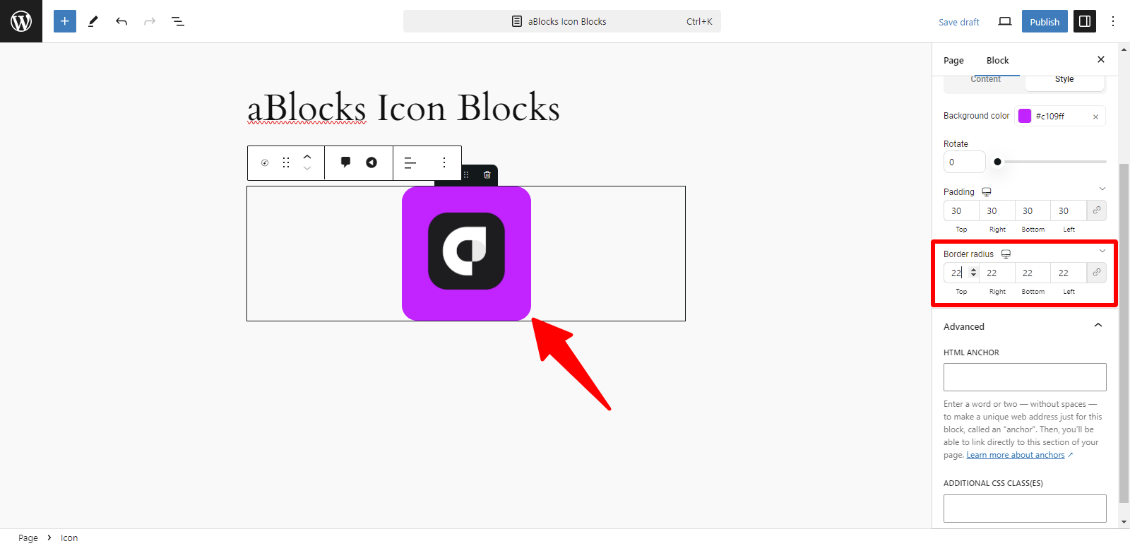 Border width Customization 