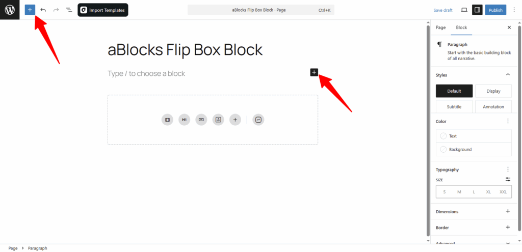 Add the Flip Box Block