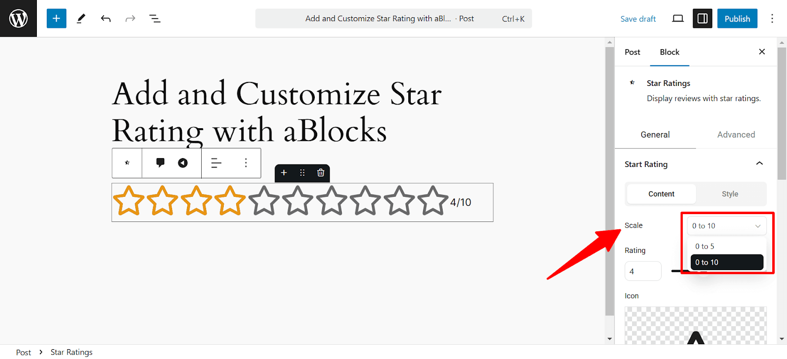 Customize Scale