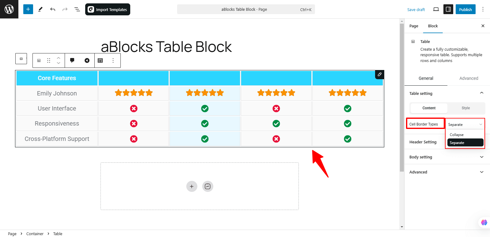 Customize the Cell Border Types