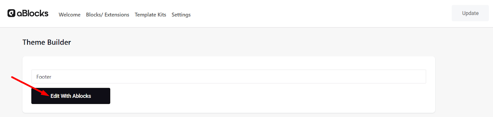 Customize the Footer with aBlocks