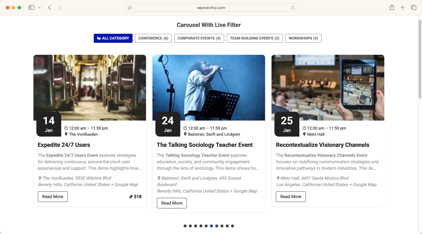 Event Carousel
