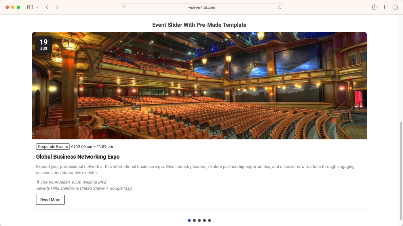 Event Slider