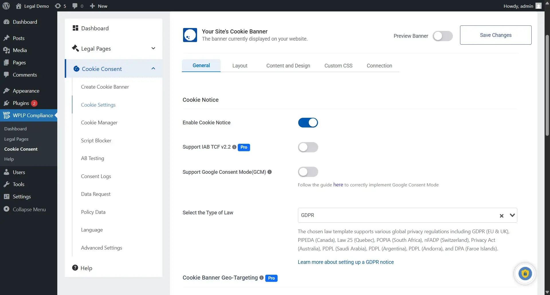 Cookie Consent Plugin
