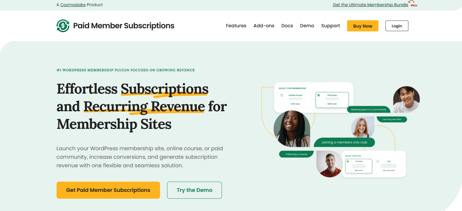 Paid Membership Subscriptions